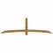Ekena Millwork Bellingham Rough Sawn Timber Gable Bracket, Western Red Cedar, 96"W x 28"H x 4"D x 4"F, 7/12 Pitch GBW096X28X0404BEL00RWR - alternate 1